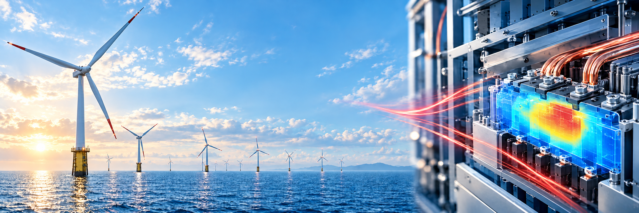 Offshore wind turbine power module thermal-rise validation
